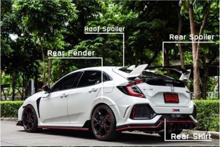 ชุดแต่ง ชุดแต่ง FK 5ประตูทรง Type R