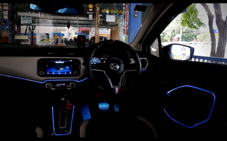 ชุดแต่ง ไฟ Ambient Light ไฟแต่งในห้องโดยสาร Almera 2020